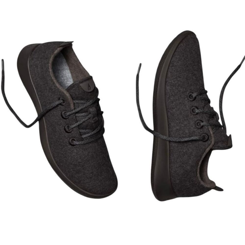 AllBirds black on black classic wool running sneaker size 9 - Picture 14 of 14